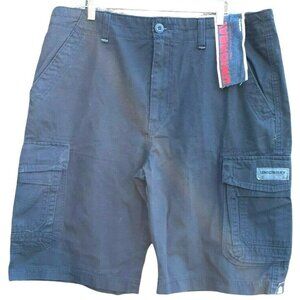 Union Bay Cargo Shorts Multiple Pockets Navy Blue Casual Work Vacation 38